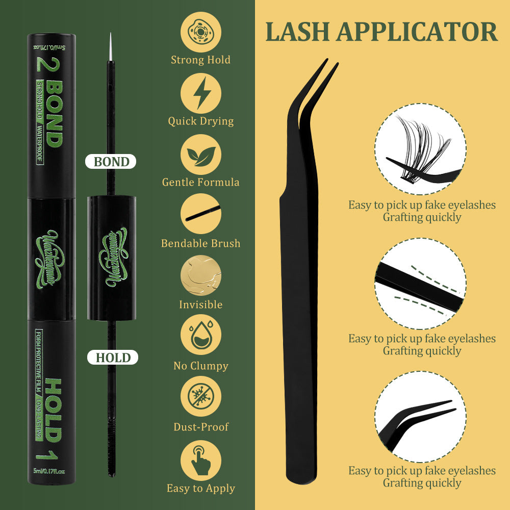 Popularno ki Evropa thaj ki Amerika: 3D D-Curve cluster lashes—naturalno dikhipe, voluminozno, DIY fan-style lashes.