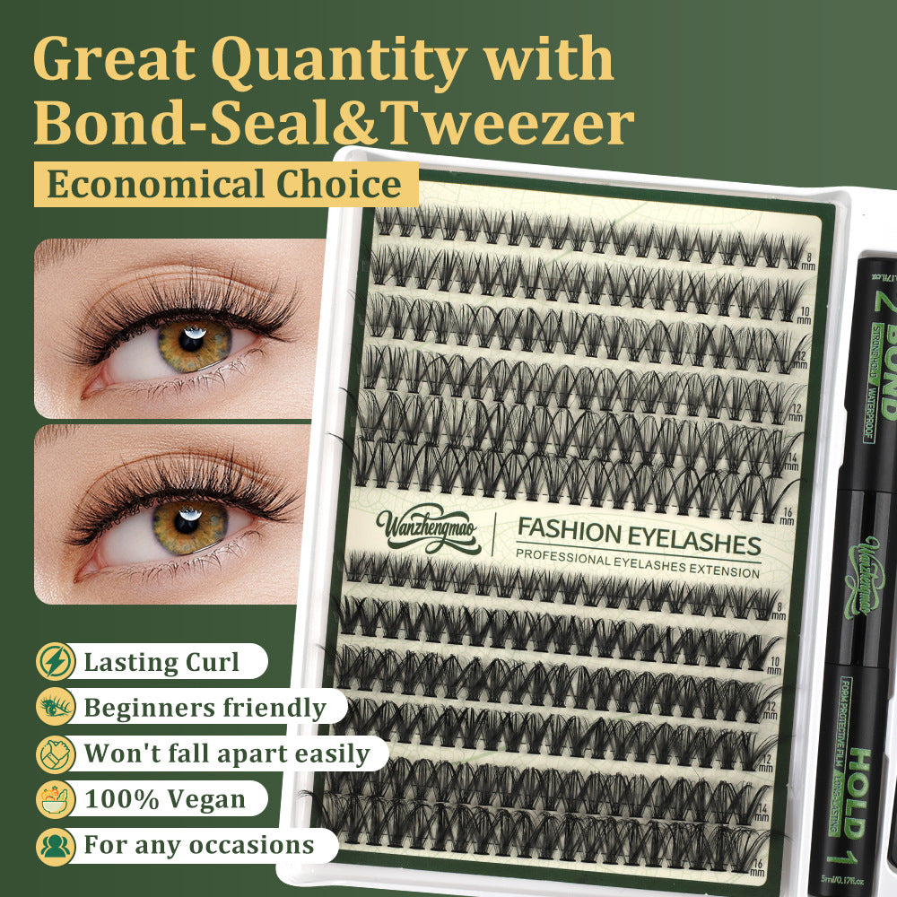 Popularno ki Evropa thaj ki Amerika: 3D D-Curve cluster lashes—naturalno dikhipe, voluminozno, DIY fan-style lashes.