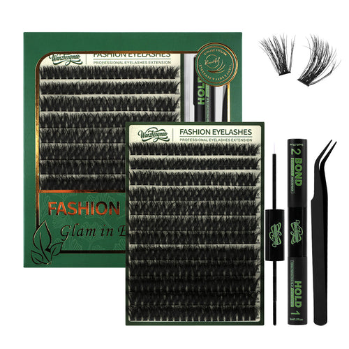 Popularno ki Evropa thaj ki Amerika: 3D D-Curve cluster lashes—naturalno dikhipe, voluminozno, DIY fan-style lashes.
